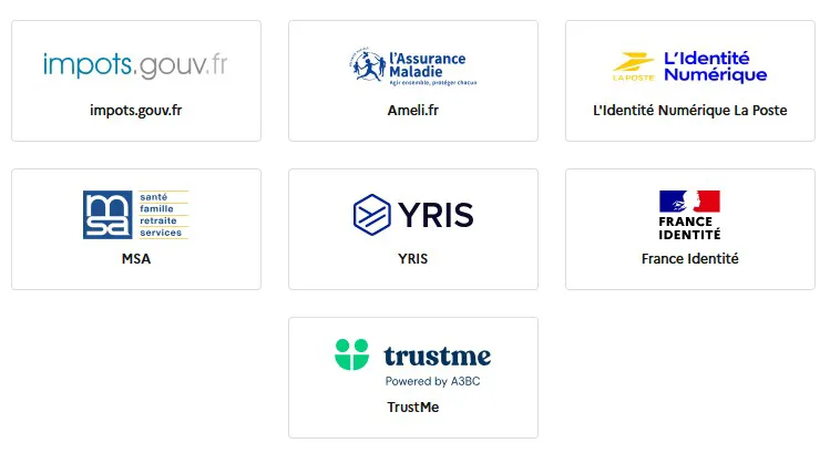 Choix du compte FranceConnect